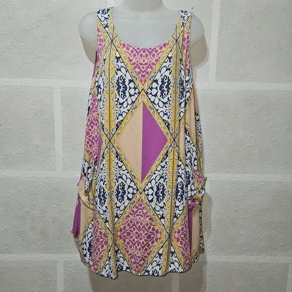 entro Dresses & Skirts - Entro Large Designer Sleeveless Pullover Midi Dress